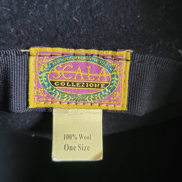 Vintage Black Wool Hat 1920's Styling bucket Hat - Picture 6 of 6